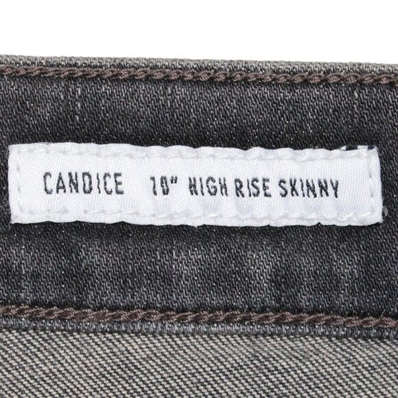 Edwin Candice 1947 High-Rise Women's Skinny Washed Black Denin Jeans Size 28 - Picture 5 of 6